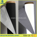 Black reflective fabric textile